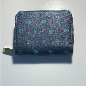 Blue Polka Dot Wallet